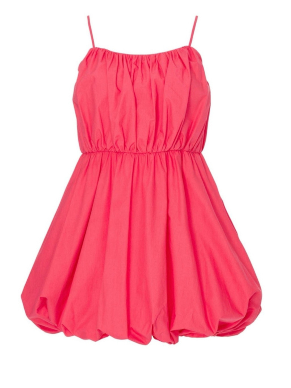 Jason Wu Poplin Bubble Mini Dress Hibiscus Pink Size 8